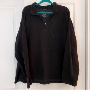 L.L. Bean Men’s Athletic 1/4 Zip Fleece, XXLT